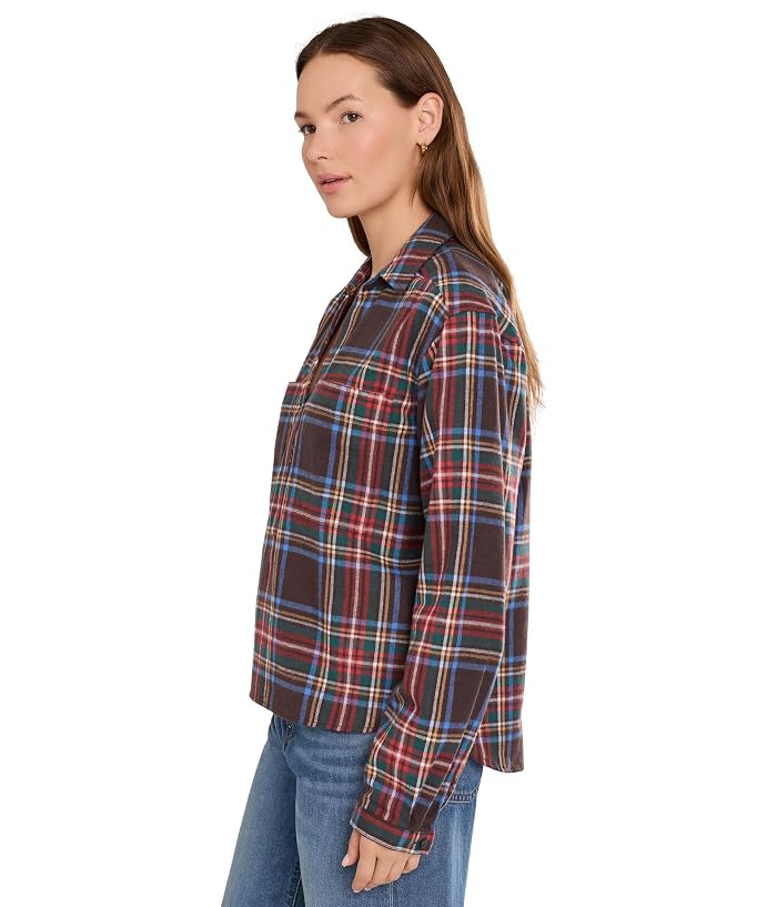 L.L.Bean Scotch Plaid Shirt Y Neck - Image 3
