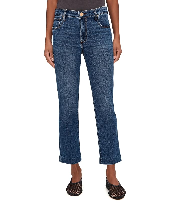 KUT from the Kloth Reese High-Rise Fab Ab Ankle Straight Blind Hem in Ultra