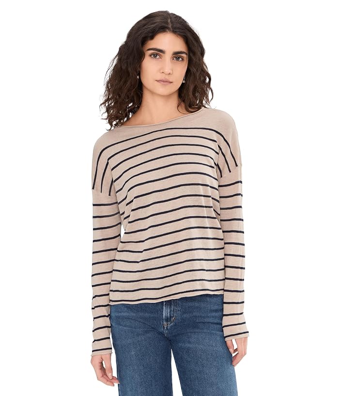 Eileen Fisher Organic Linen Cotton Jewel Neck Sweater