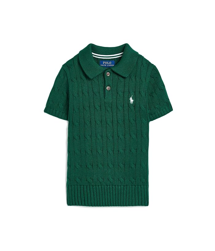 Polo Ralph Lauren Kids Cable-Knit Cotton Polo Sweater (Toddler/Little Kid) - Image 3