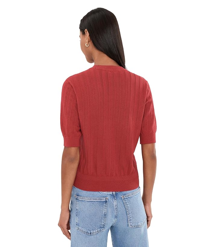 Madewell Pointelle-Stitch Crewneck Sweater Tee - Image 4