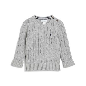 Polo Ralph Lauren Kids Cable-Knit Cotton Sweater (Infant)