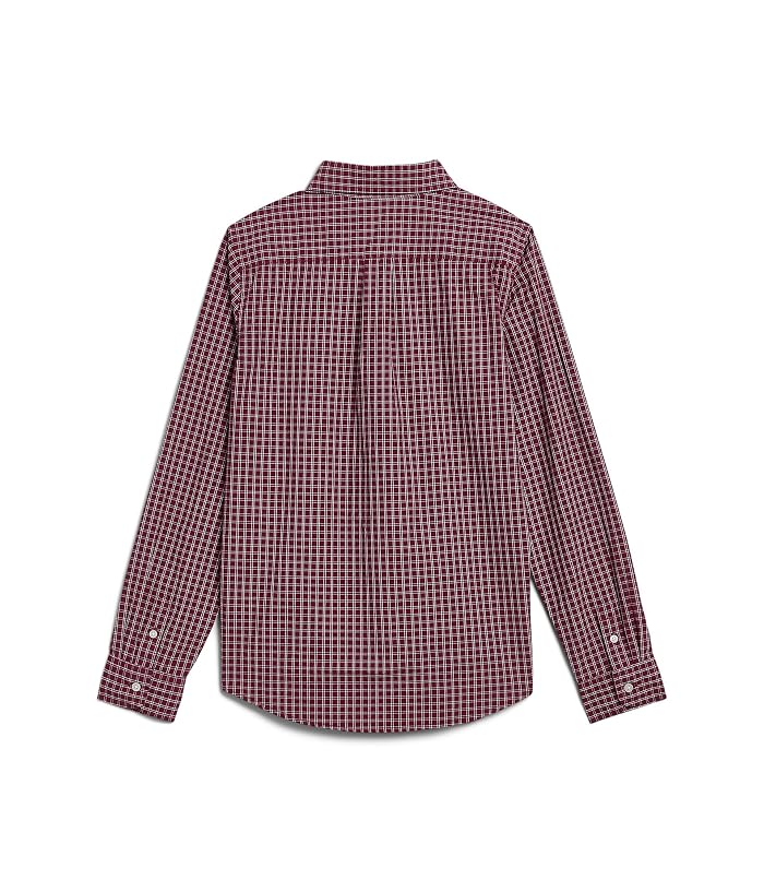 Janie and Jack Plaid Poplin Button-Down Shirt (Toddler/Little Kid/Big Kid) - Image 2