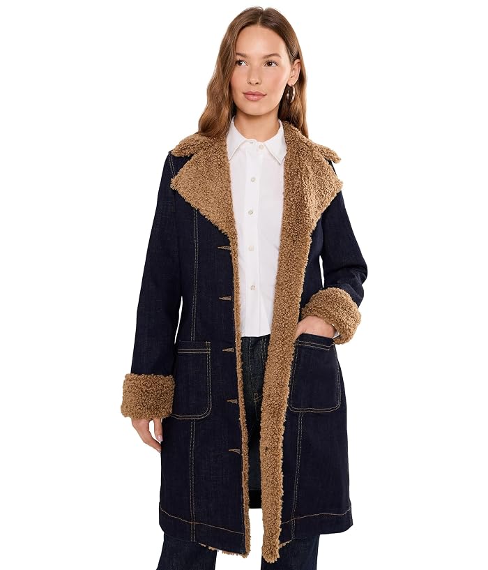 Liverpool Los Angeles Sherpa Trimmed Notch Collar Jacket