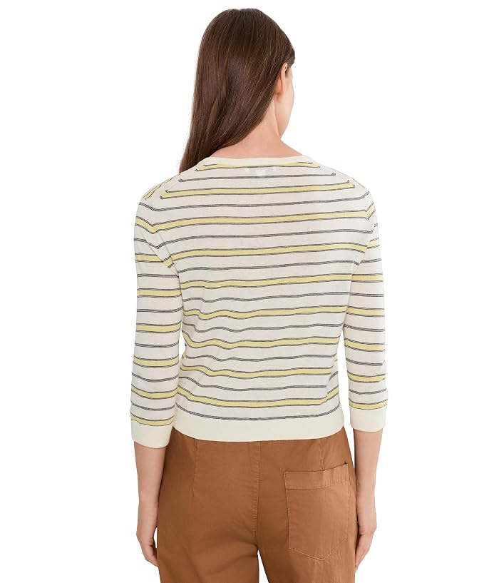 Vince Striped 3/4 Sleeve Cardi - Image 4