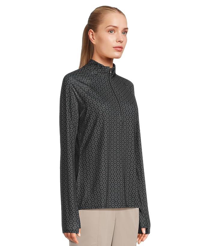 L.L.Bean Access Trail Quarter Zip Pullover Print - Image 2