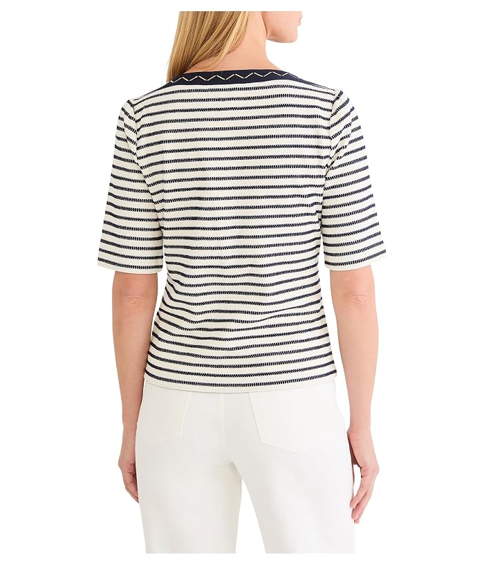 NIC+ZOE Embroidered Boatneck Top - Image 3