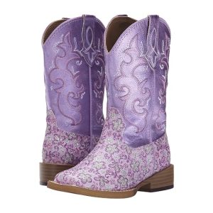 Roper Kids Lavender Square Toe Boots (Toddler/Little Kid)