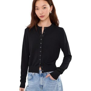 525 america Winona Long Sleeve Button Crew Cardi