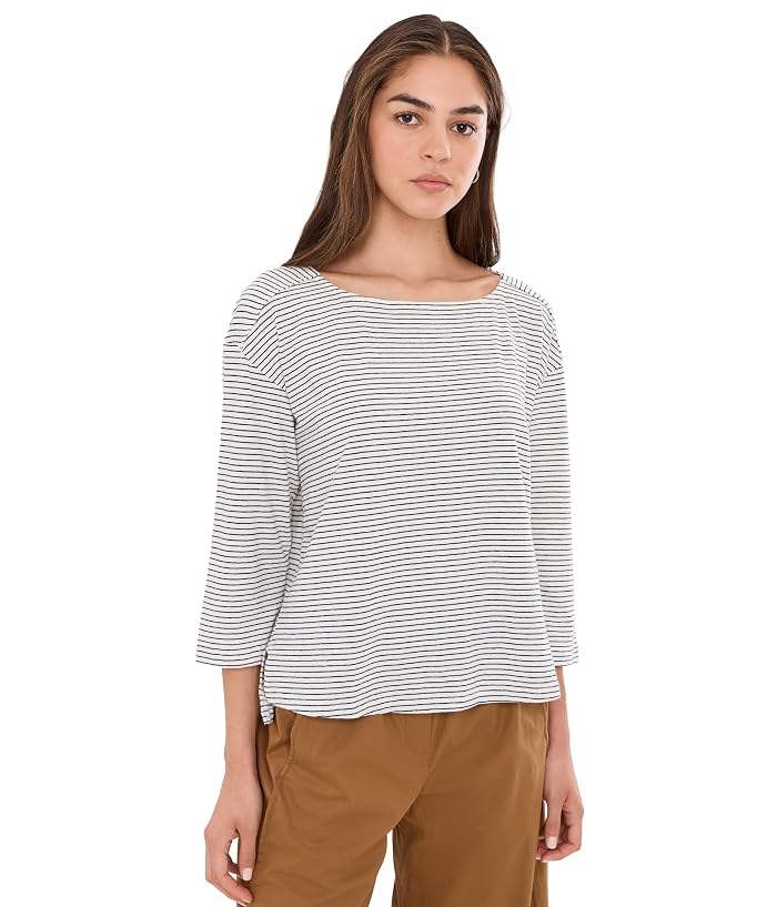 Mod-o-doc 3/4 Sleeve Boat Neck Tee