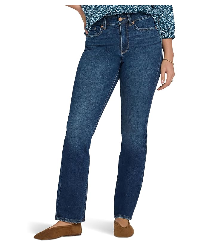 NYDJ High Rise Straight Jeans In Sunset Villa