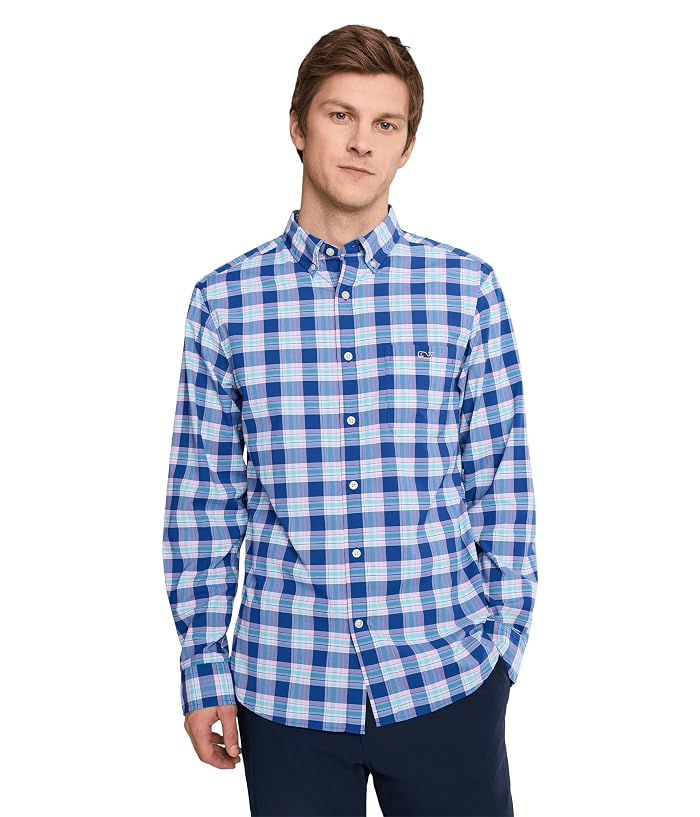 Vineyard Vines Coconut Key Plaid Featherweight Performance Shirt