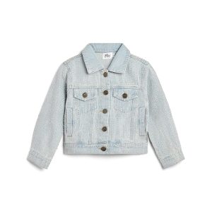 Lola and The Boys Sparkle Crystal Denim Jacket (Little Kid)