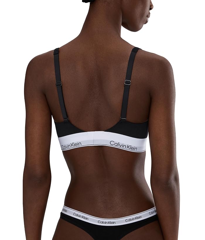 Calvin Klein Underwear Icon Cotton Modal Unlined Triangle Bralette - Image 3