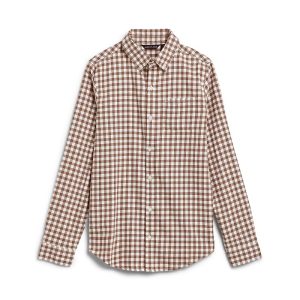 Janie and Jack Gingham Brushed Twill Button-Down Shirt (Toddler/Little Kid/Big Kid)