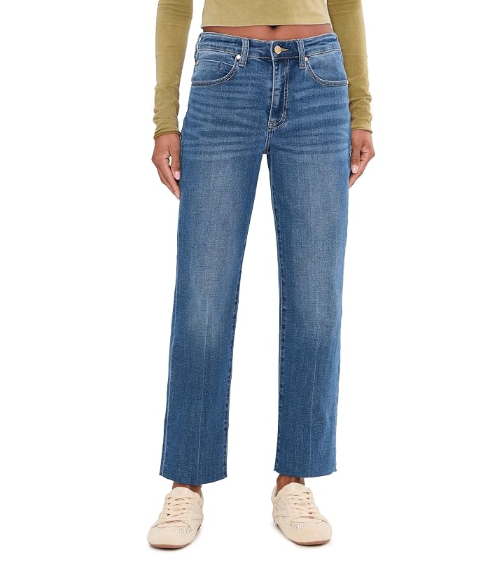 Liverpool Los Angeles 28" Kennedy Mid-Rise Crop Straight Leg Jeans with Blind Hem