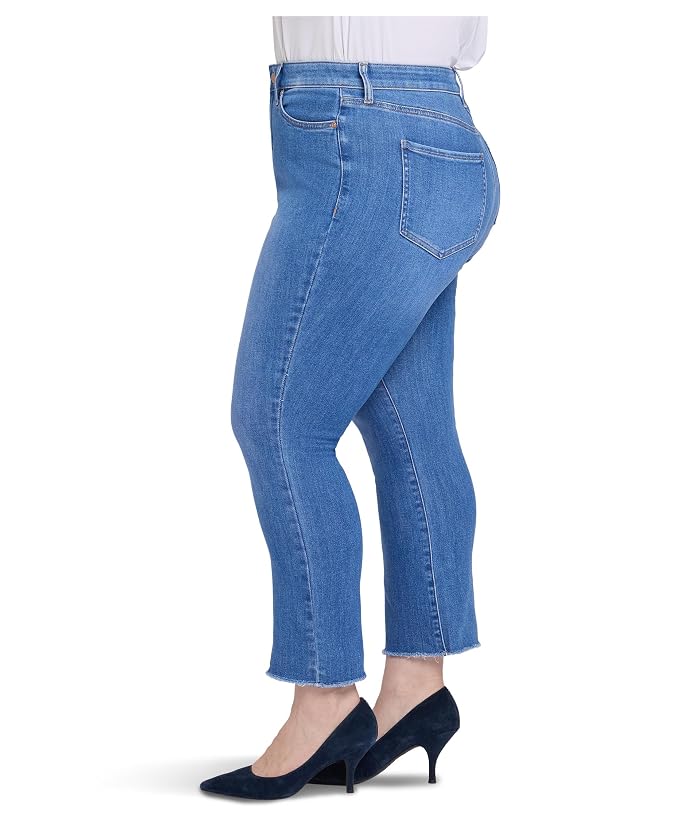 NYDJ Plus Size Billie Mini Bootcut Fray Hem Ankle Jeans - Image 3