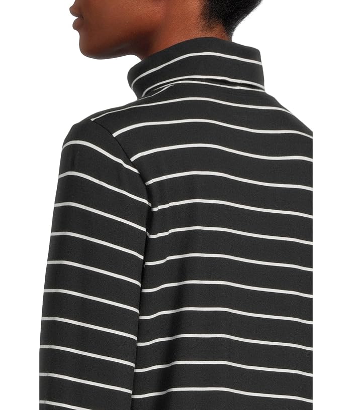 L.L.Bean Soft Stretch Supima Turtleneck Long Sleeve Stripe - Image 4