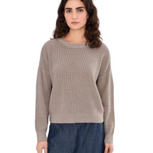Eileen Fisher Peruvian Cotton Blend Crew Neck Sweater