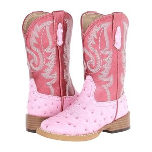 Roper Kids Square Toe Ostrich (Toddler/Little Kid)