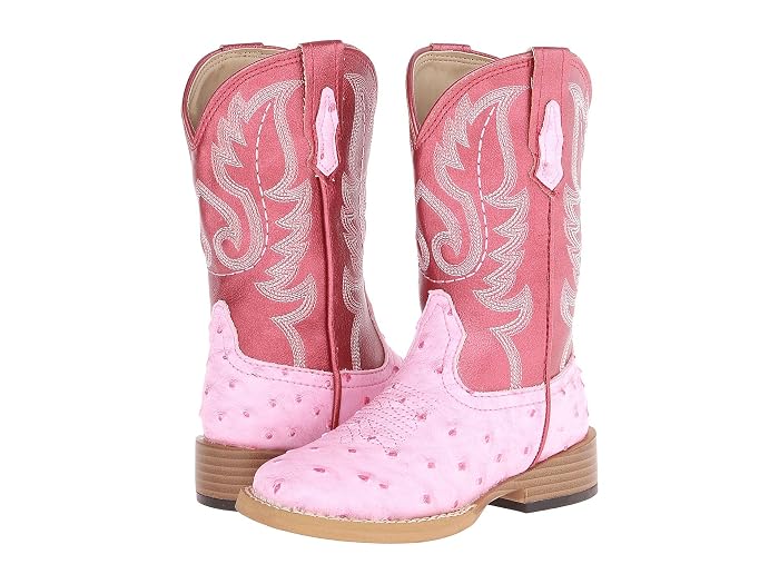 Roper Kids Square Toe Ostrich (Toddler/Little Kid)