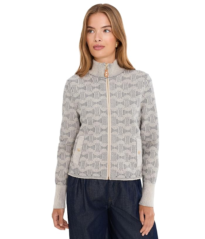 NIC+ZOE Petite Dapper Swirl Knit Jacket