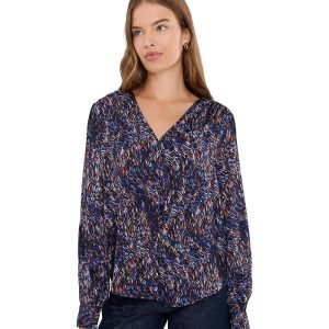 Liverpool Los Angeles Long Sleeve Woven Blouse with Neck Tie