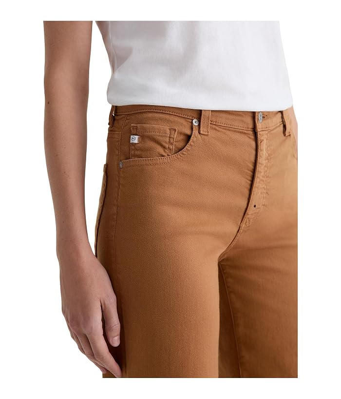 AG Jeans Saige Mid Rise Wide Leg Crop In Ginger - Image 3
