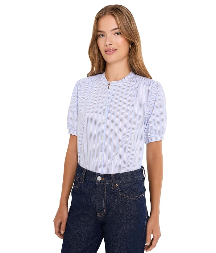 NIC+ZOE Petite Eton Stripe Shirt
