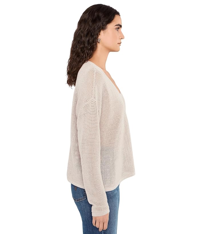 Eileen Fisher Organic Linen Cotton V-Neck Sweater - Image 3