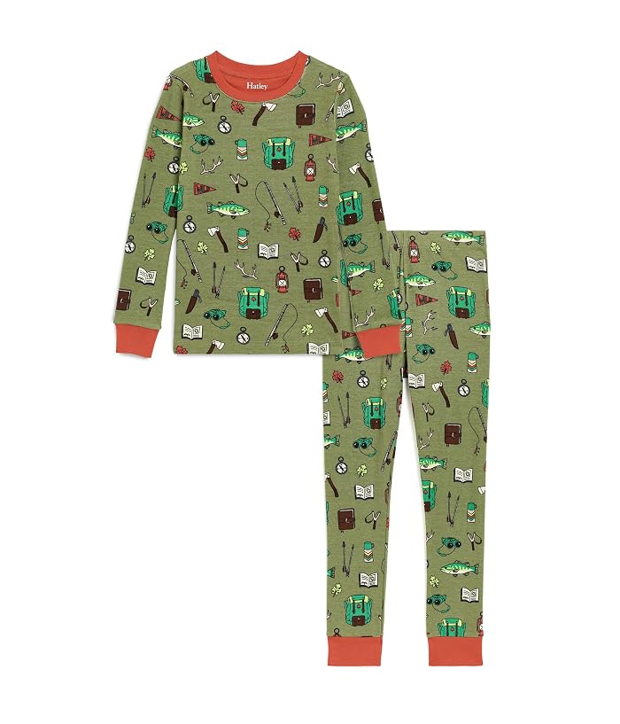 Hatley Kids Outdoor Explorer Cotton Rib Pajama Set (Toddler/Little Kid/Big Kid) - Image 4