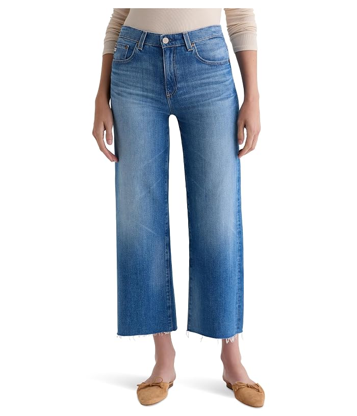 AG Jeans Saige Mid Rise Wide Leg Crop In 13 Years Allure