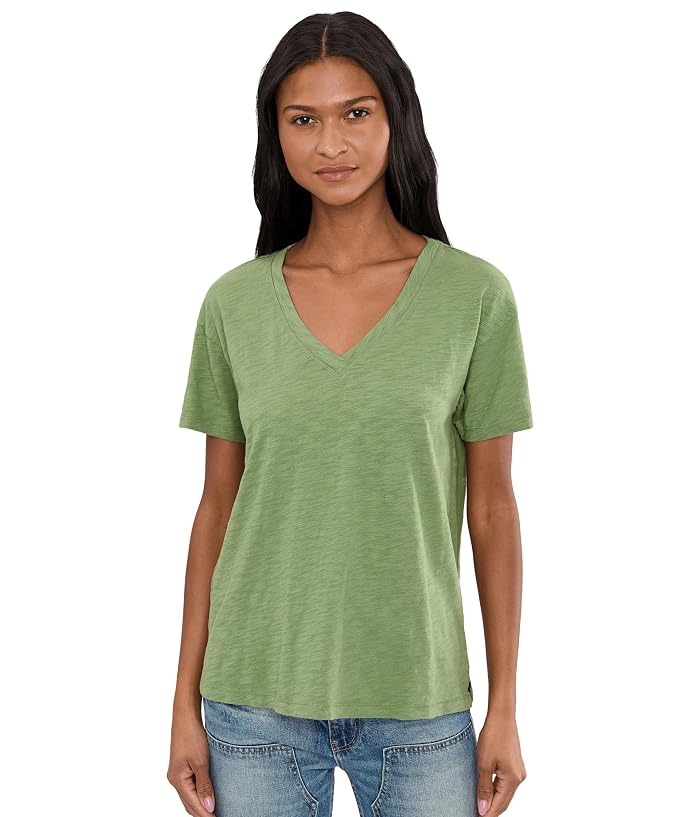 Mod-o-doc Short Sleeve V-Neck Boxy Tee