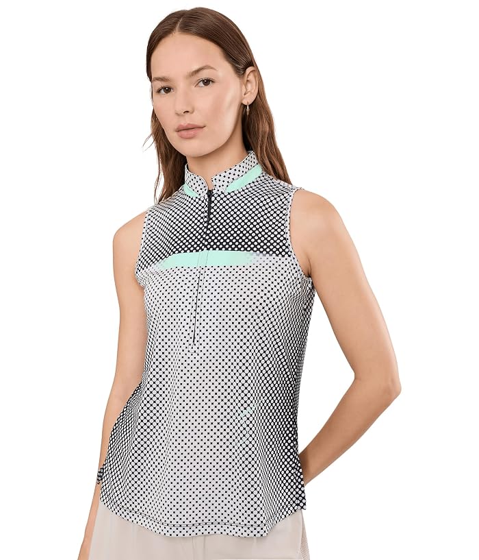Jamie Sadock Optic Dot Print Sleeveless Top