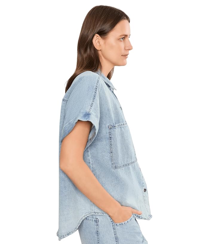 DAZE Shore Top Rolled Sleeve Top - Image 3