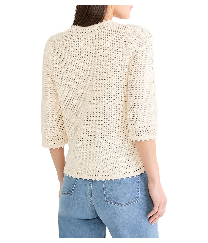 NIC+ZOE Crochet Mesh Sweater - Image 4