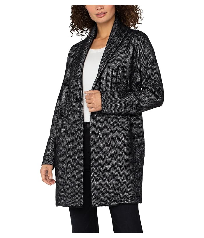 Liverpool Los Angeles Long Sleeve Open Knit Shawl Sweater Coat