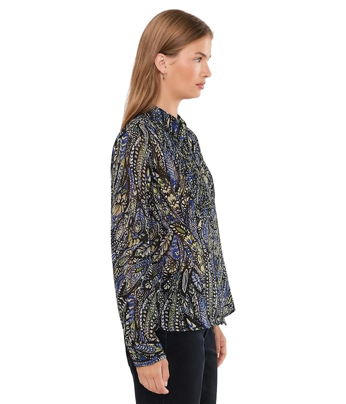 NIC+ZOE Petite Portobello Paisley Chiffon Shirt - Image 3