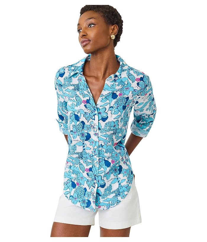 Lilly Pulitzer Sea View Button-Down