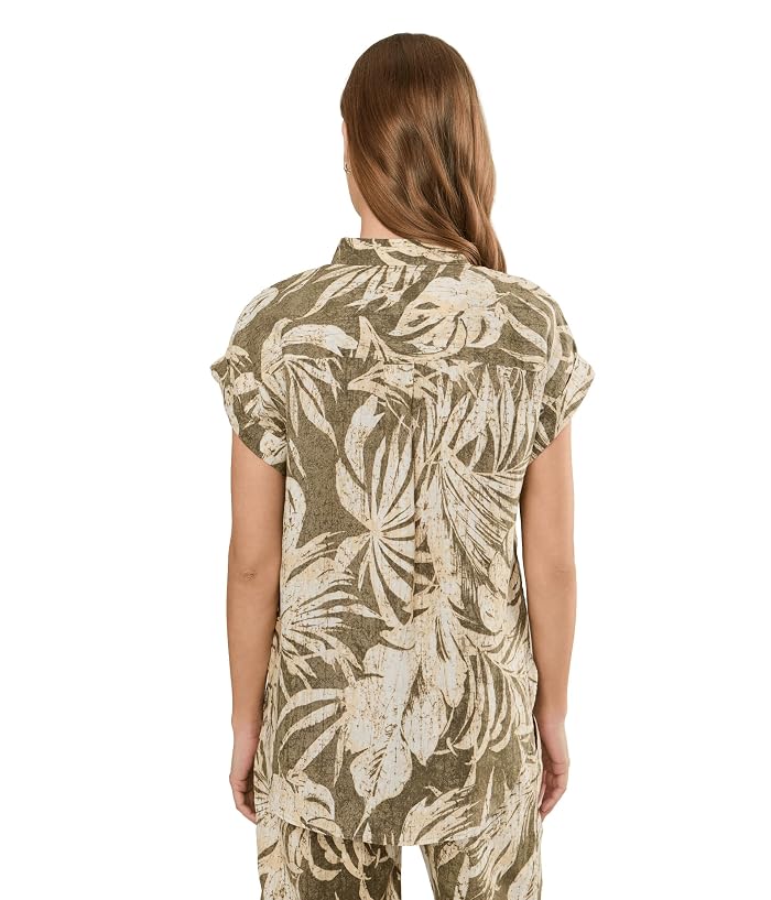 Lauren Ralph Lauren Petite Relaxed Fit Print Short Sleeve Shirt - Image 4