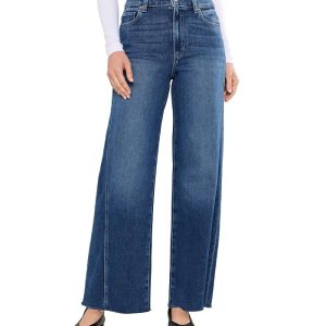 Paige 31" Anessa with Twisted Outseam Panel Raw Hem in Hollyhock