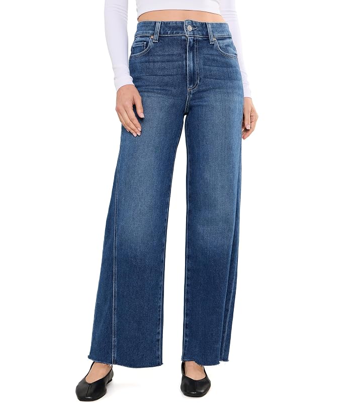Paige 31" Anessa with Twisted Outseam Panel Raw Hem in Hollyhock
