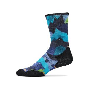 Smartwool Trail Run Targeted Cushion Summit Sector Print Crew Socks