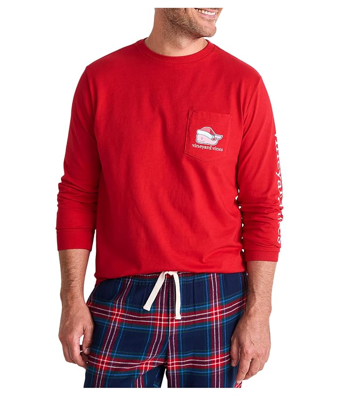 Vineyard Vines 2025 Santa Whale Long Sleeve Tee