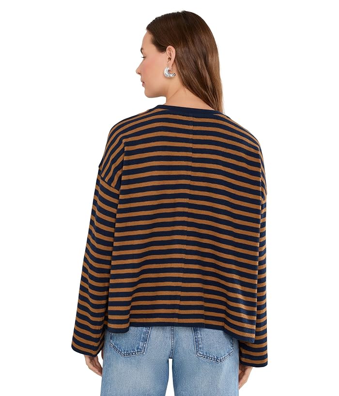 Madewell Easy Crewneck Long-Sleeve Tee in Stripe - Image 4