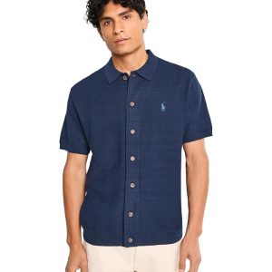 Polo Ralph Lauren Cotton Linen Short Sleeve Cardigan