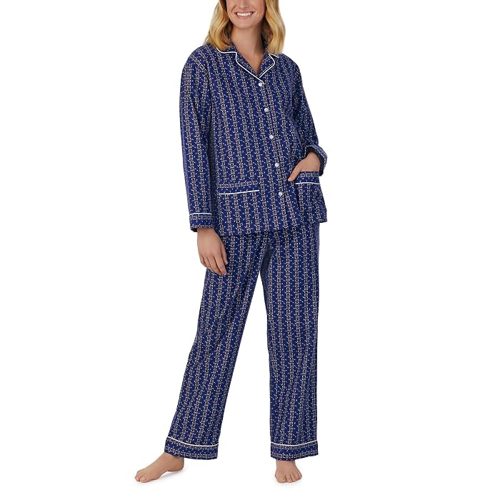 Lanz of Salzburg Classic Notch Collar Flannel PJ Set