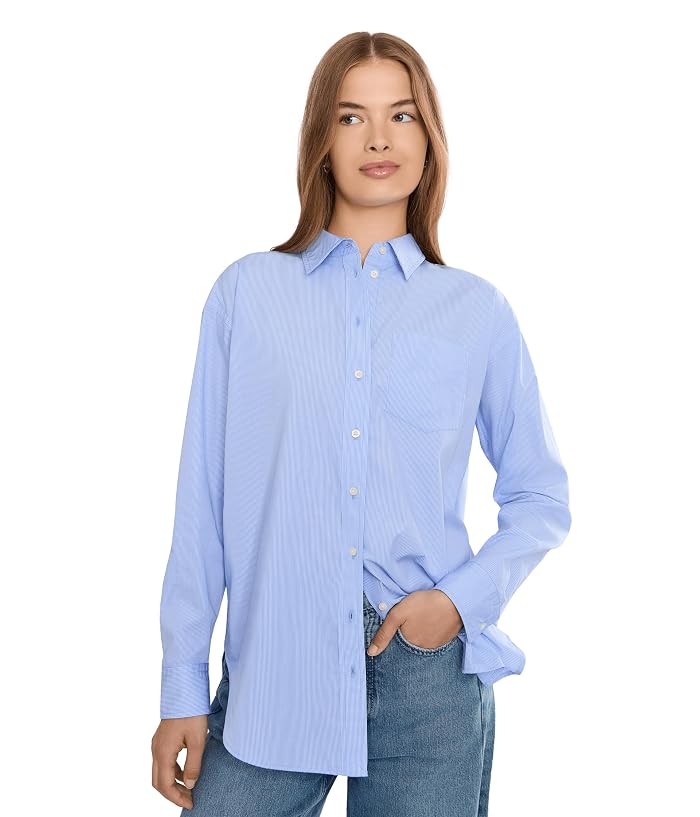 Lauren Ralph Lauren Petite Striped Cotton Broadcloth Shirt