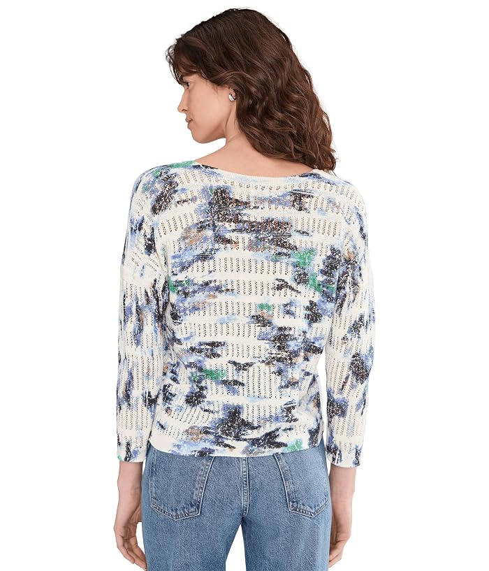 NIC+ZOE Water Lilies Pointelle Sweater - Image 4