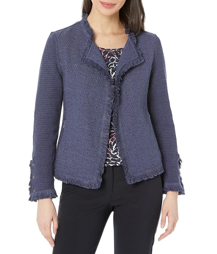 NIC+ZOE Fringe Mix Knit Jacket - Image 4